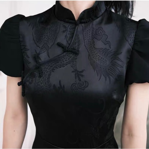 Vintage midi qipao dress - Picture 7 of 7